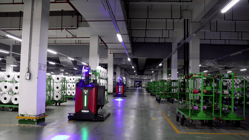 化纤厂内全流程自动化